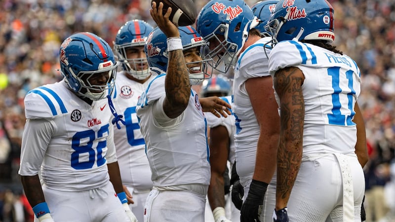 No. 9 Ole Miss routs Vanderbilt behind four combined TDs from Chambliss