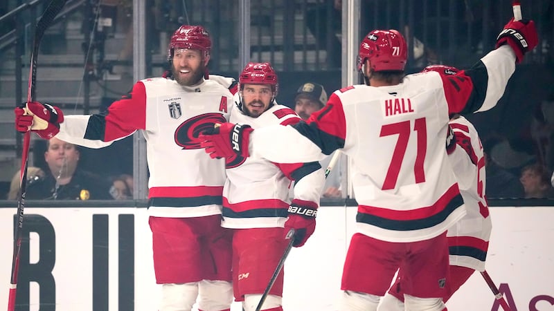 Hurricanes lead Golden Knights after offensively charged first period