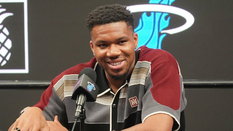 Iguanas have become Antetokounmpo’s first opponent in his Heat era