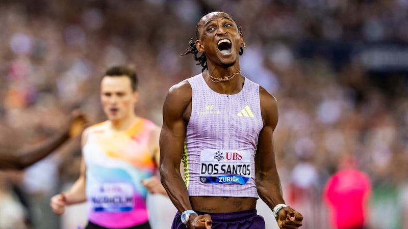Brazil’s dos Santos breaks men’s 400-meter hurdles world record