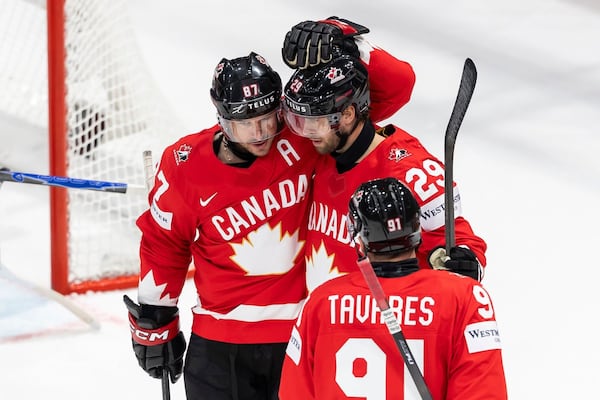 Canada catches fire in third to beat Denmark, remain perfect at hockey worlds