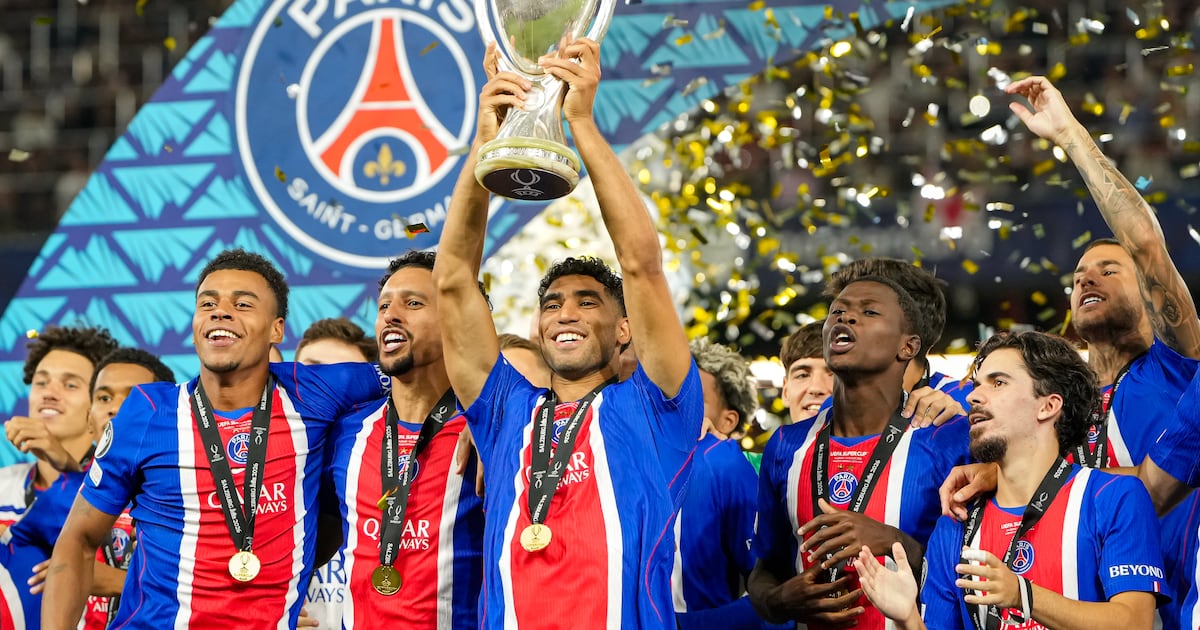 PSG edge Aston Villa to win back-to-back UEFA Super Cups