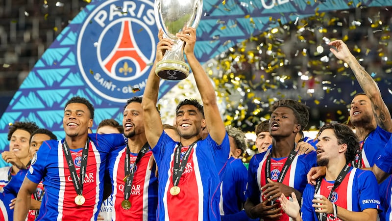 PSG edge Aston Villa to win back-to-back UEFA Super Cups