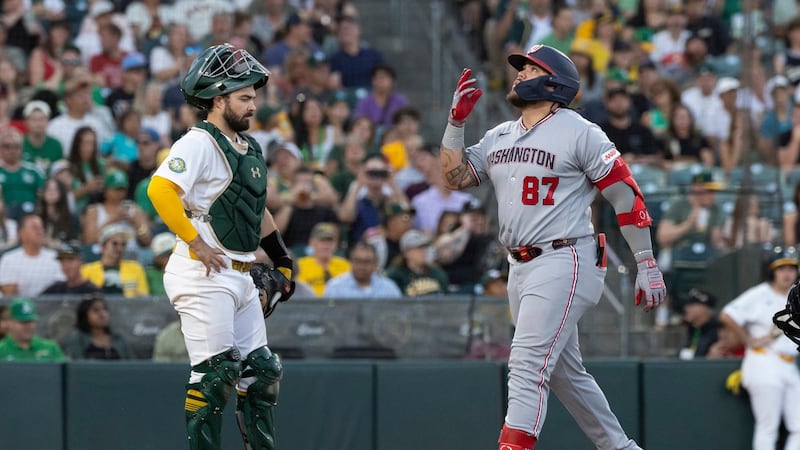 Chaparro racks up 8 RBIs as Nationals put up 23 runs in rout of Athletics