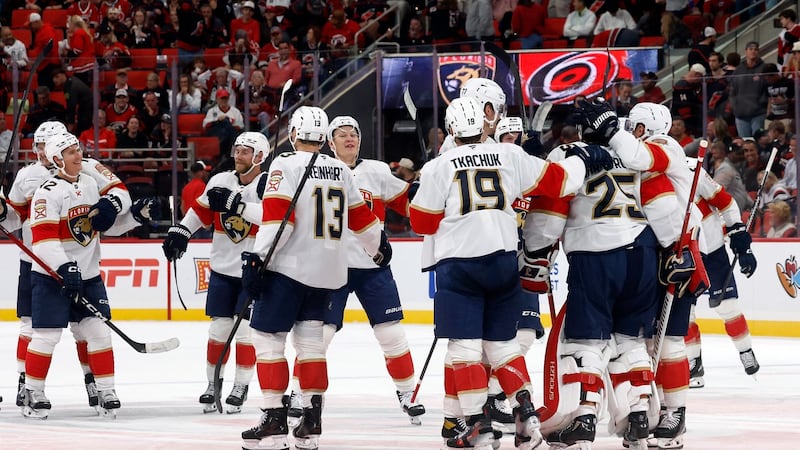 Forsling’s OT blast lifts Panthers past reigning Stanley Cup champion Hurricanes in season opener