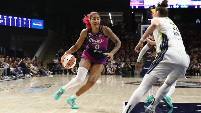 Mystics beat Wings for first four-game winning streak since 2020