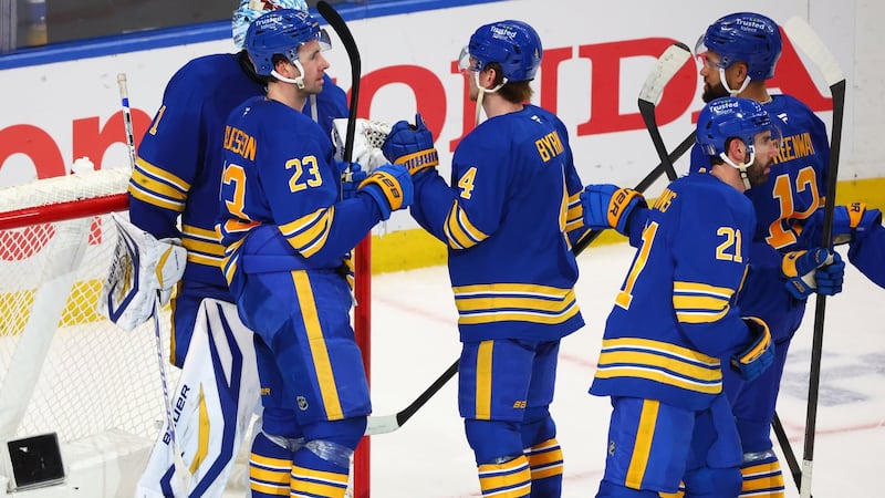 Harrington on the Sabres’ comeback win over the Bruins, the crazy atmosphere in Buffalo and if the Sabres broke Swayman