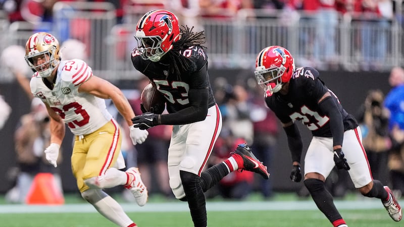 Daniels seals Falcons’ win with INT one week after trip to hospital