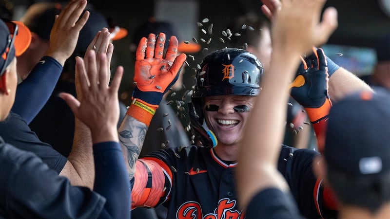 Clark hits his first career homer to lead Tigers past Athletics