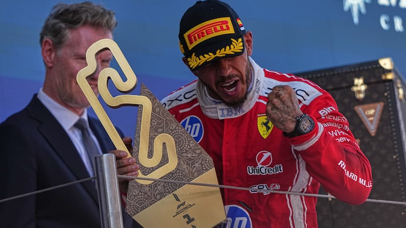 Hamilton wins first race with Ferrari at Barcelona-Catalunya GP