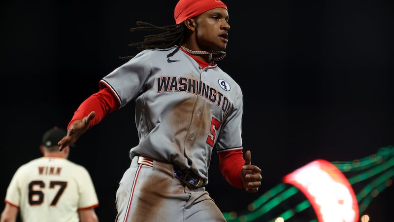 Abrams, Lile deliver in 9th inning as Nationals rally for victory over Giants