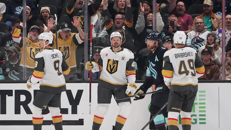 Olofsson and Hertl score two goals each as Golden Knights beat Kraken