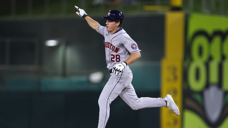 Spence hits first three homers of career, helps Astros survive Athletics to keep playoff hopes alive