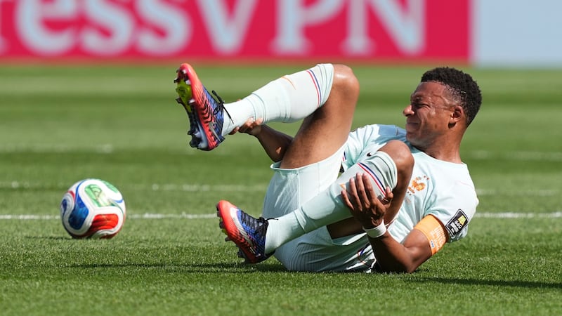 Mbappé says he’s fine after ‘knock to the ankle’