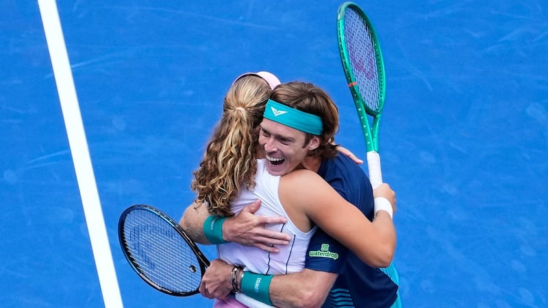 Andreeva wins with Rublev in US Open mixed doubles, then reveals she had a crush on her partner