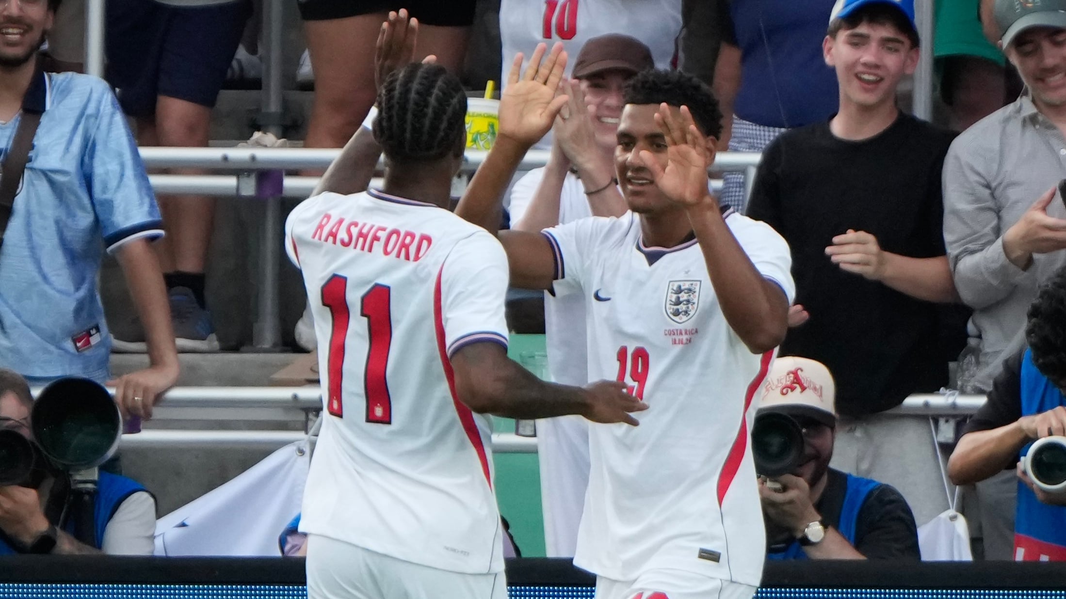England sign off WC prep with win over Costa Rica as Rice, Gordon, Watkins