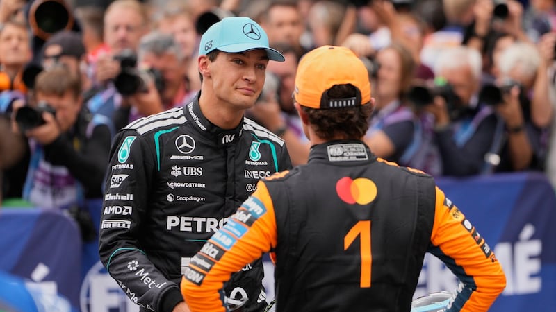 Russell follows Norris in getting Silverstone grandstand