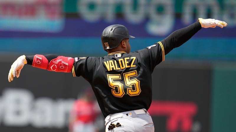 Valdez, Gonzalez homer, Jones strikes out nine as Pirates roll to win over Guardians