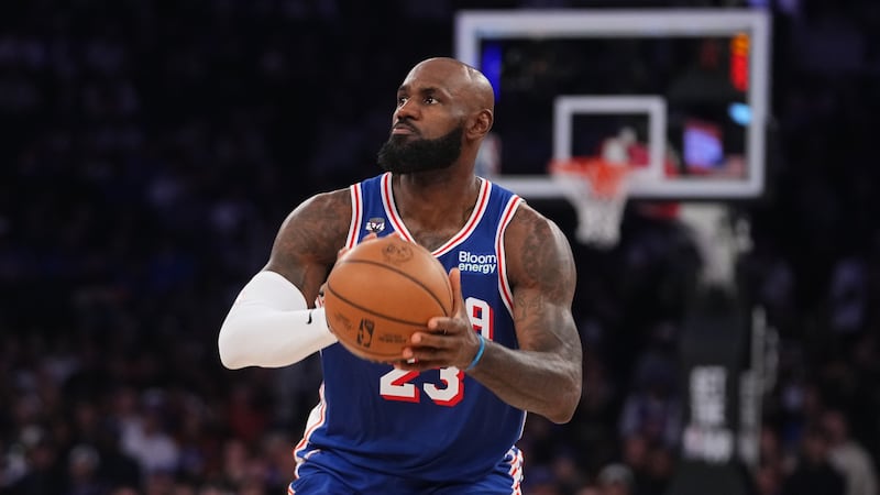 76ers win opening game with James and Brown, beating NBA champion Knicks