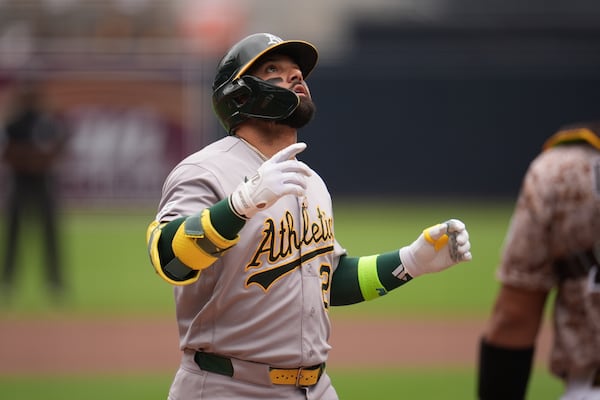 Cortes homers, Kurtz reaches base for 47th straight game as A’s beat Padres