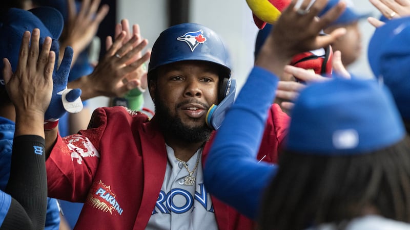 Guerrero blasts homer, drives in five in win over Guardians
