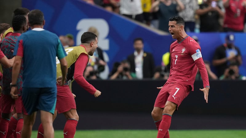 Ronaldo ends goal drought with first-half brace, becomes first to score at six World Cups