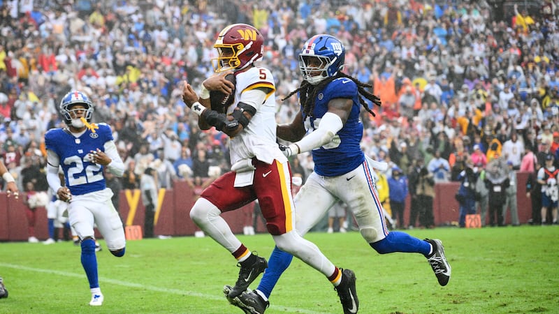 Daniels, Commanders settle for tie with Giants after botching final play of OT