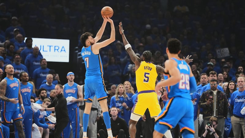 Holmgren, Thunder cruise past Lakers in Game 1 of West semis
