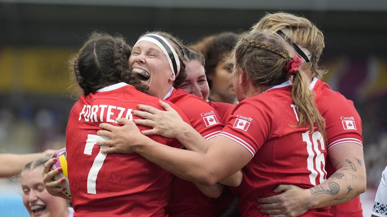 Julia Shell Rugby Julia Schell scores six tries as Canada thumps Fiji at Women's Rugby ...