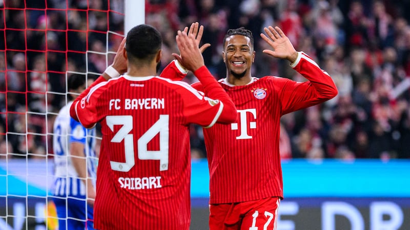 Olise double sees Bayern cruise past Magdeburg in German Cup as Kane rested