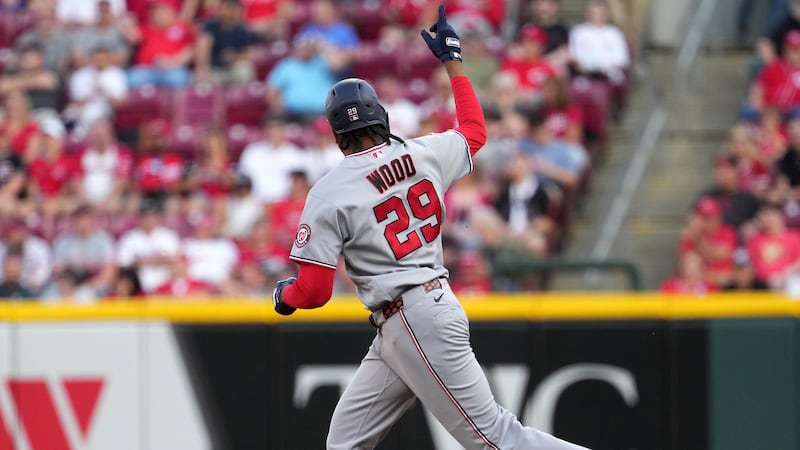 Wood hits 12th homer, Nationals go deep season-high six times in win over Reds