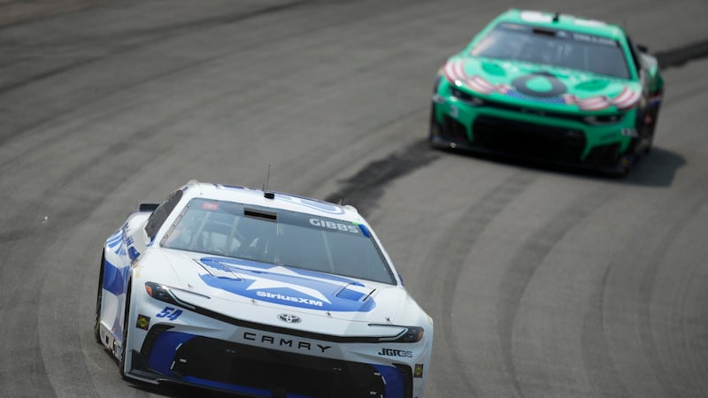 Gibbs holds on to win NASCAR Cup Series race at Iowa Speedway