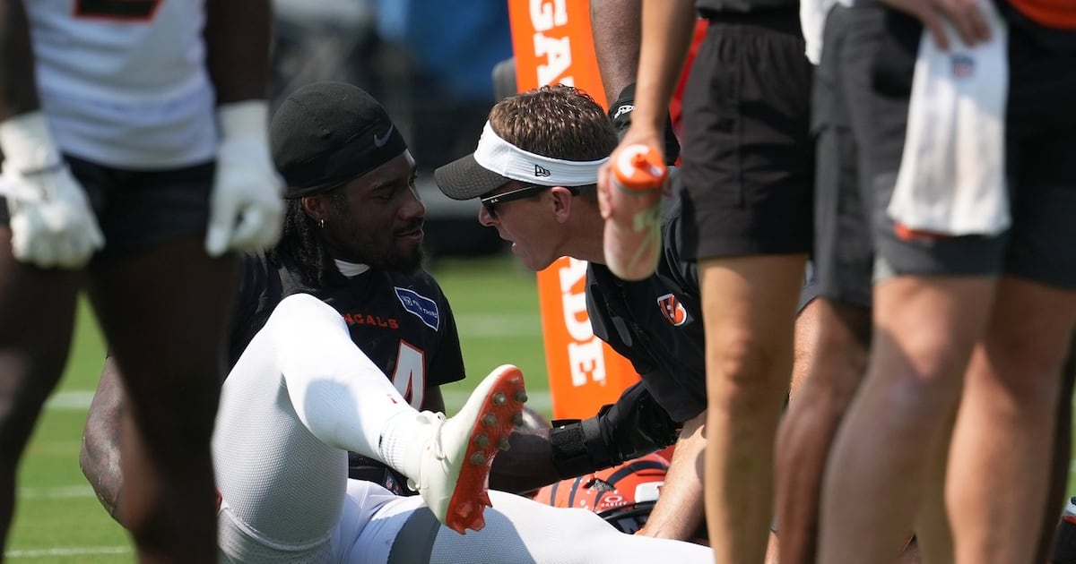 Bengals’ Stewart carted off with left leg injury