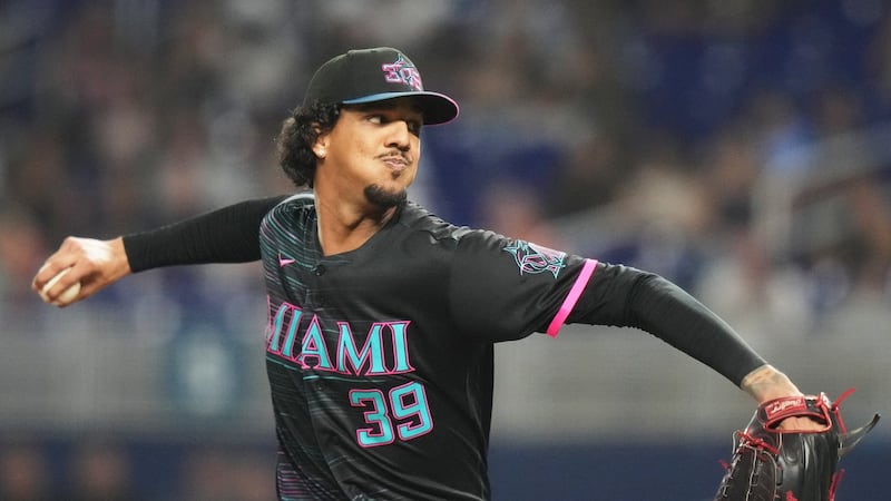 Pérez throws one-hitter for 11th MLB complete-game shutout this year as Marlins beat Braves