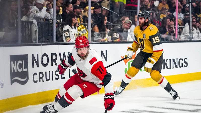 Hurricanes veteran forward Hall leaves game with upper-body injury