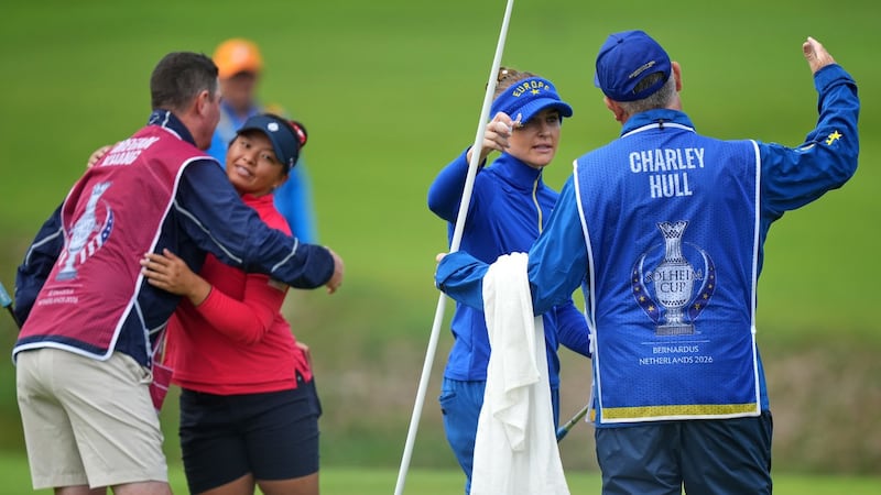 Woad guarantees Team Europe’s Solheim Cup victory after Hull wins the opener