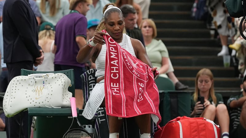 Serena tweaked her knee in Wimbledon loss, doubles play in doubt