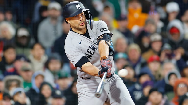 Stanton homers, adds two-run double as Yankees shut out Red Sox
