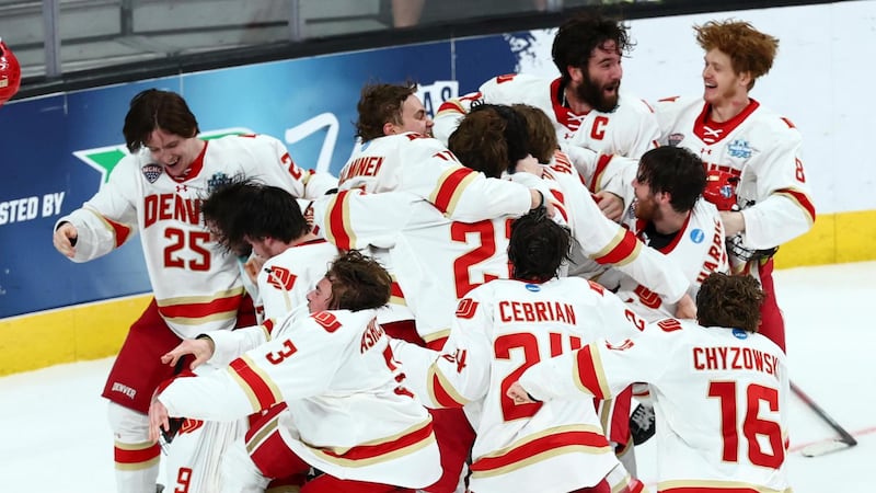 Must See: Denver hangs on to win Frozen Four sparking wild celebrations