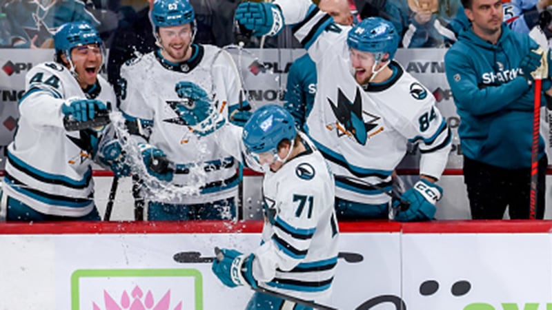 Celebrini scores to become Sharks’ single-season points leader