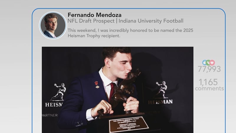 Projected first overall pick Mendoza avoids social media, with LinkedIn the lone exception