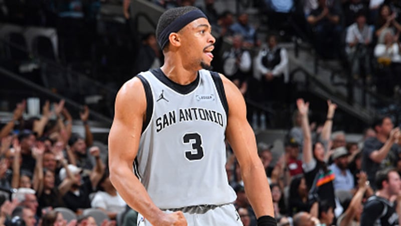 Keldon Johnson reacts to winning Sixth Man of the Year