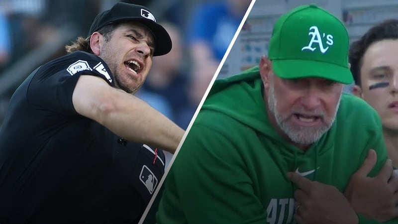 A's hitting coach ejected in bizarre circumstances