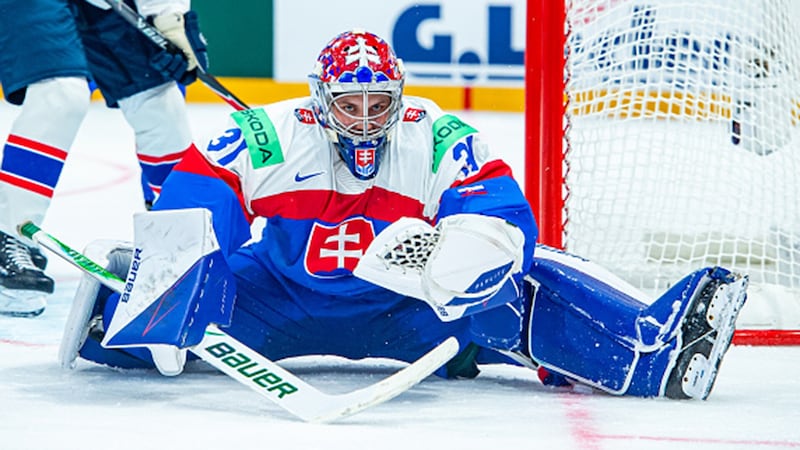 Slovakia's Hlavaj robs Berglund of a goal