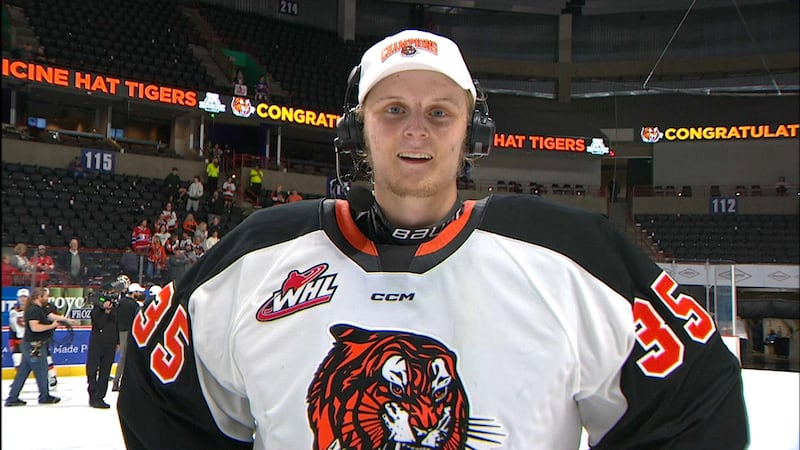 Meneghin on what it meant to be handed WHL trophy in honour of late father
