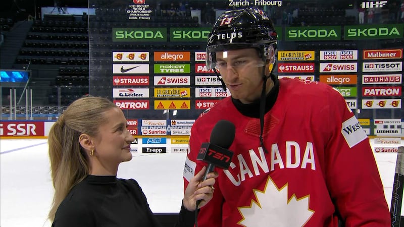 Vilardi discusses Canada 'sticking with' the plan to break through vs. Henriksen, Denmark