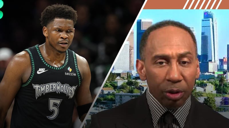Why Stephen A. takes issue with Anthony Edwards' early handshakes with Spurs