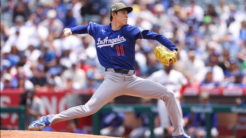 Roki Sasaki records a career-high 8 strikeouts