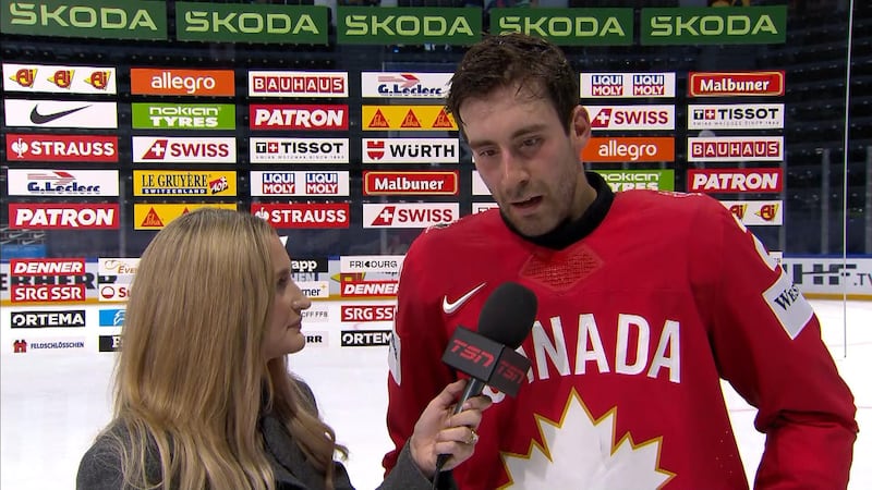 Bouchard chats Scheifele's OT-winner; what he liked about the forward group on his line