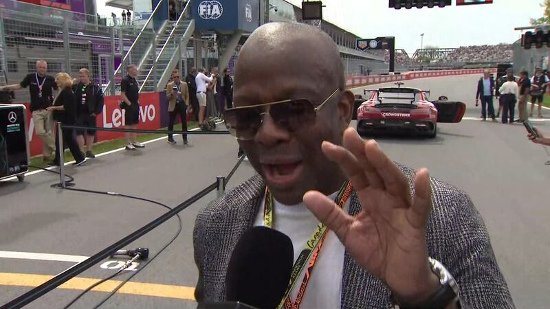 Donovan Bailey: I race humans... I leave the drivers to race the cars